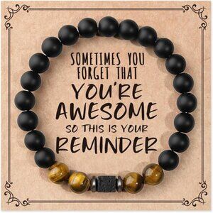 Bracelets Gifts for Men Teen Boys, Sometimes You Forget You're Awesome